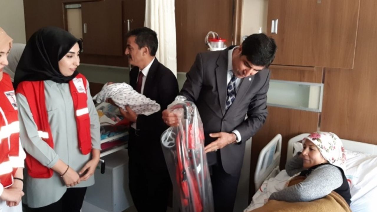 Siirt'te yeni doğan bebeklere ve annelerine "Sevgi bohçası"
