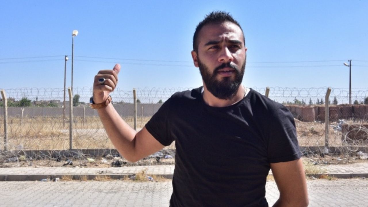Sınırda tek kişilik terör örgütü protestosu