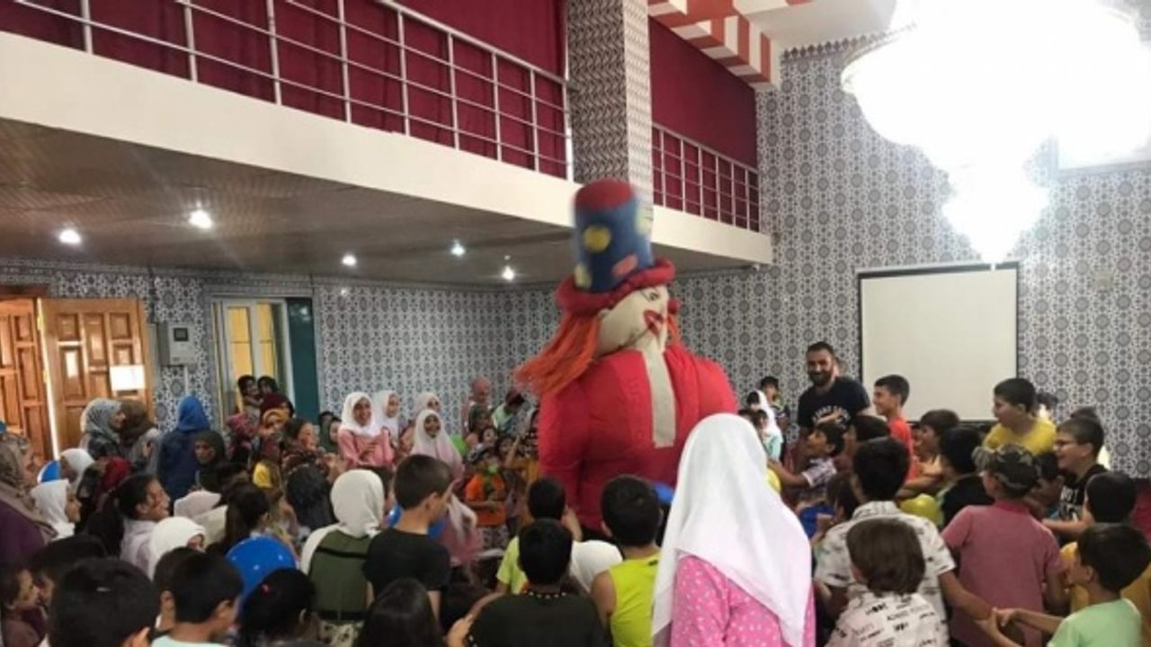 Viranşehir'de yaz Kuran kursuna katılan çocuklara yönelik eğlence düzenlendi