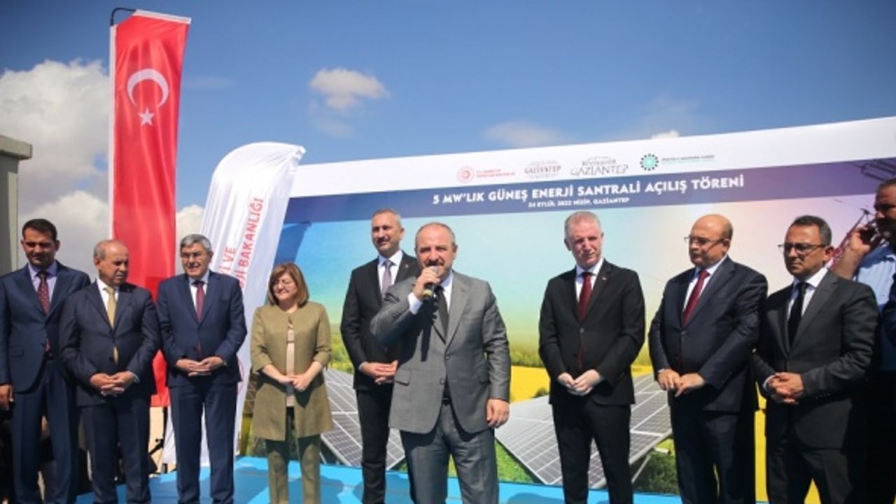 Bakan Varank, Gaziantep'te GES açılışı töreninde konuştu: