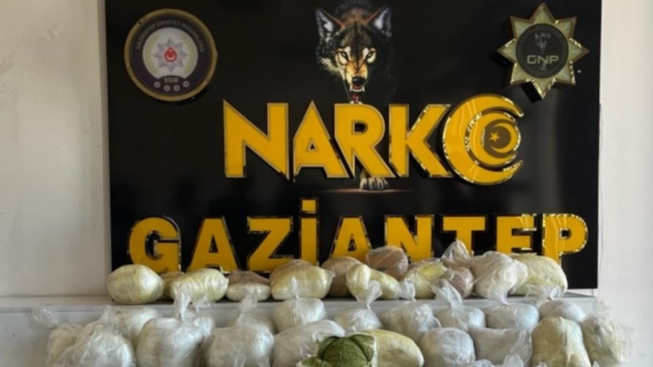 Gaziantep'te 128 kilo 900 gram esrar ele geçirildi