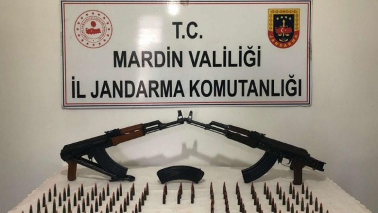 Mardin'de durdurulan araçta 2 uzun namlulu silah ve mühimmat ele geçirildi