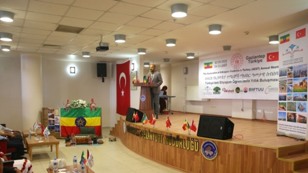 Türkiye'deki Etiyopyalı Öğrenciler Birliği'nin yıllık genel kurulu Gaziantep'te yapıldı