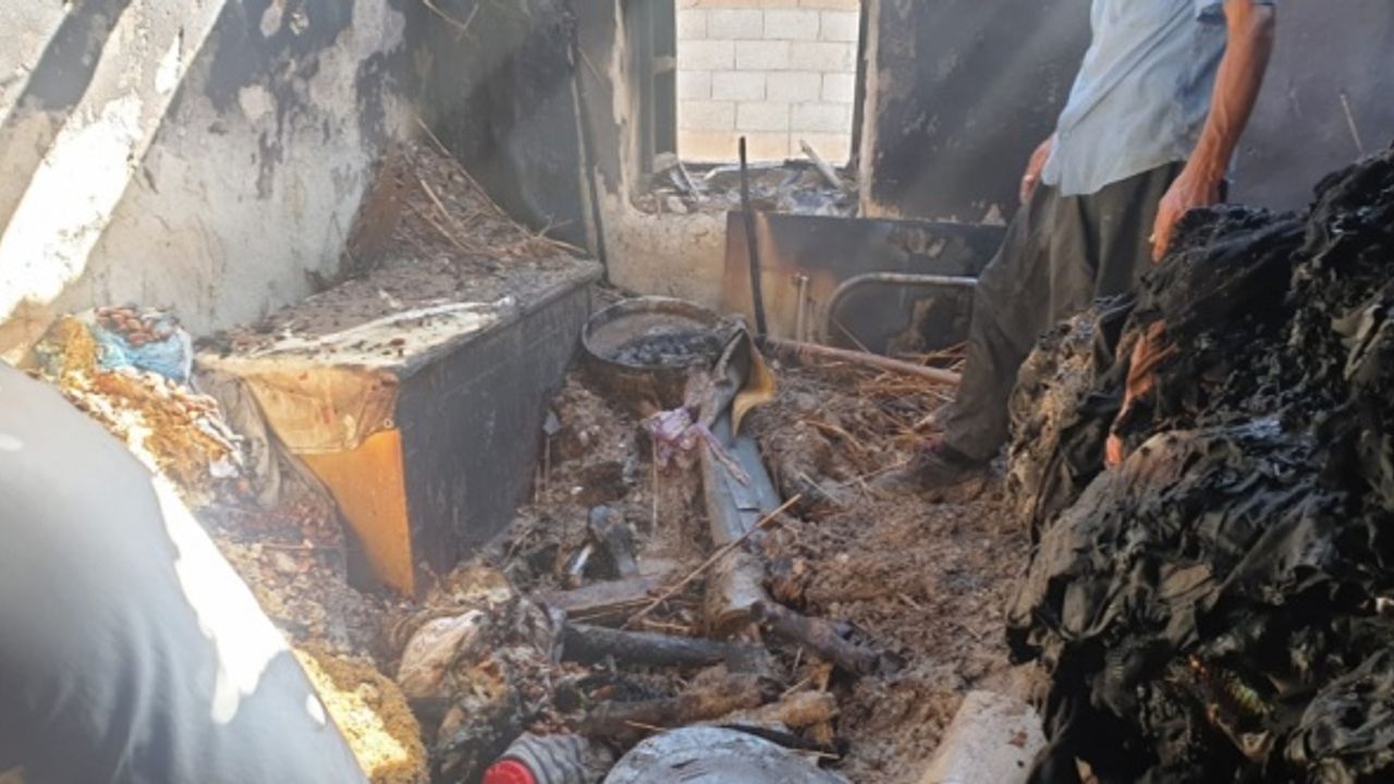 Adıyaman'da evde çıkan yangın hasara neden oldu