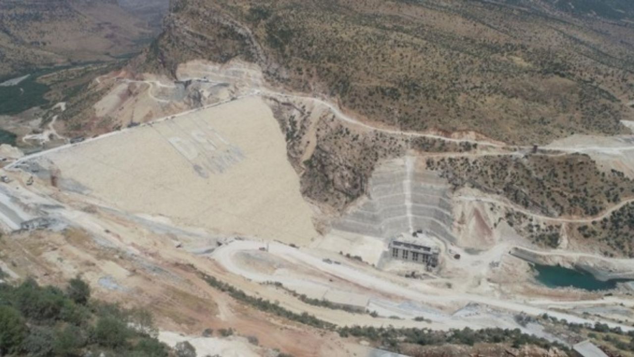 Diyarbakır'da Silvan Barajı'nda fiziki gerçekleşme yüzde 84'e ulaştı