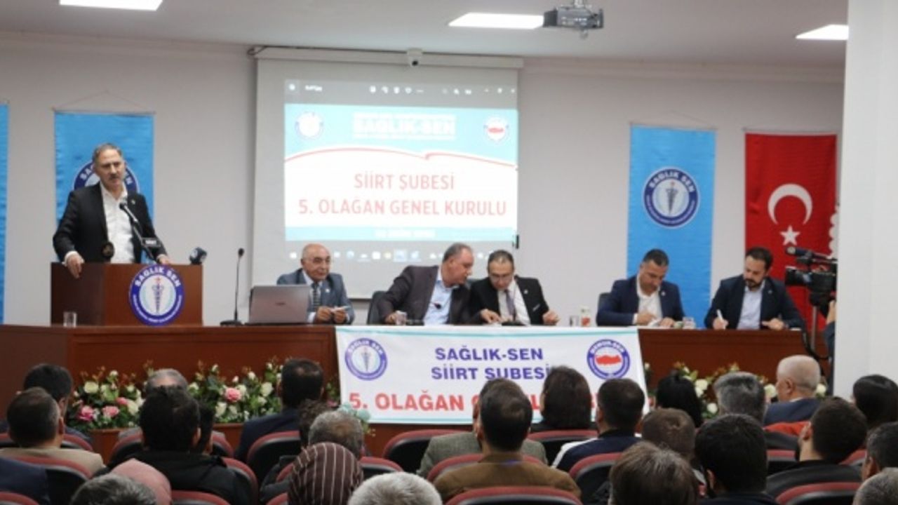 Sağlık-Sen Genel Başkanı Semih Durmuş, Siirt'te konuştu:
