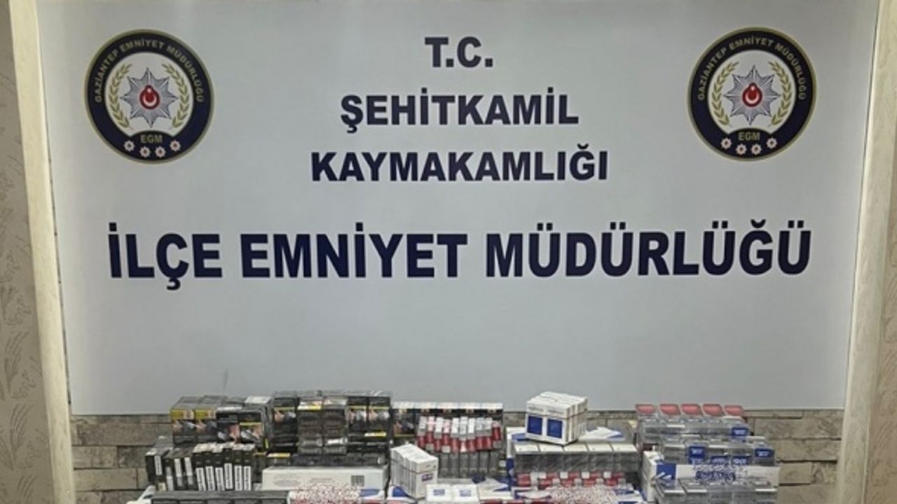 Gaziantep'te 3 bin 245 paket gümrük kaçağı sigara ele geçirildi