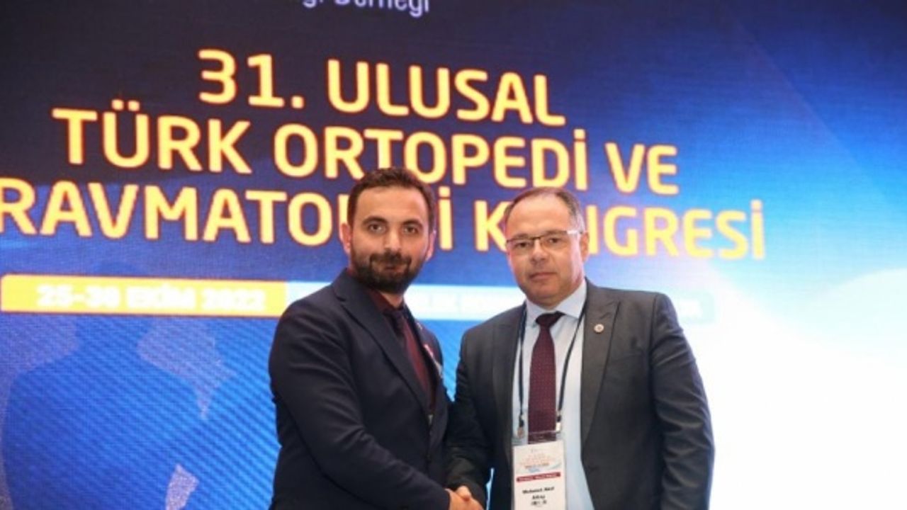 Harran Üniversitesi hastanesine genel ortopedi dalında ödül verildi