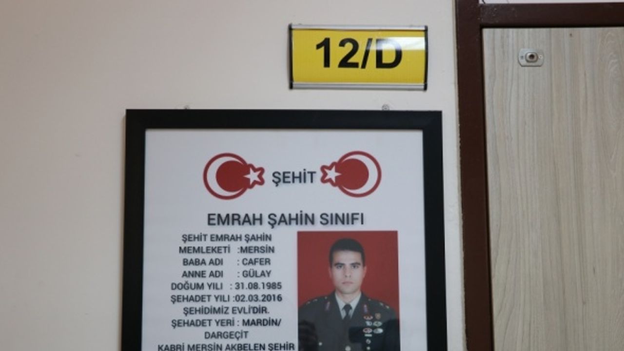 Şehit eşinin projesiyle 7 ildeki 300 derslikte şehitlerin isimleri yaşatılıyor