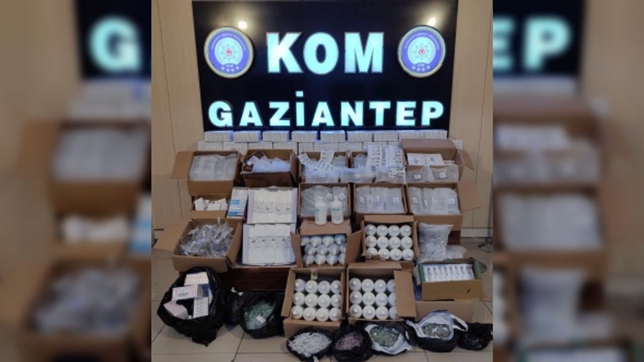 Gaziantep'te kaçak ilaç operasyonunda iki şüpheli yakalandı