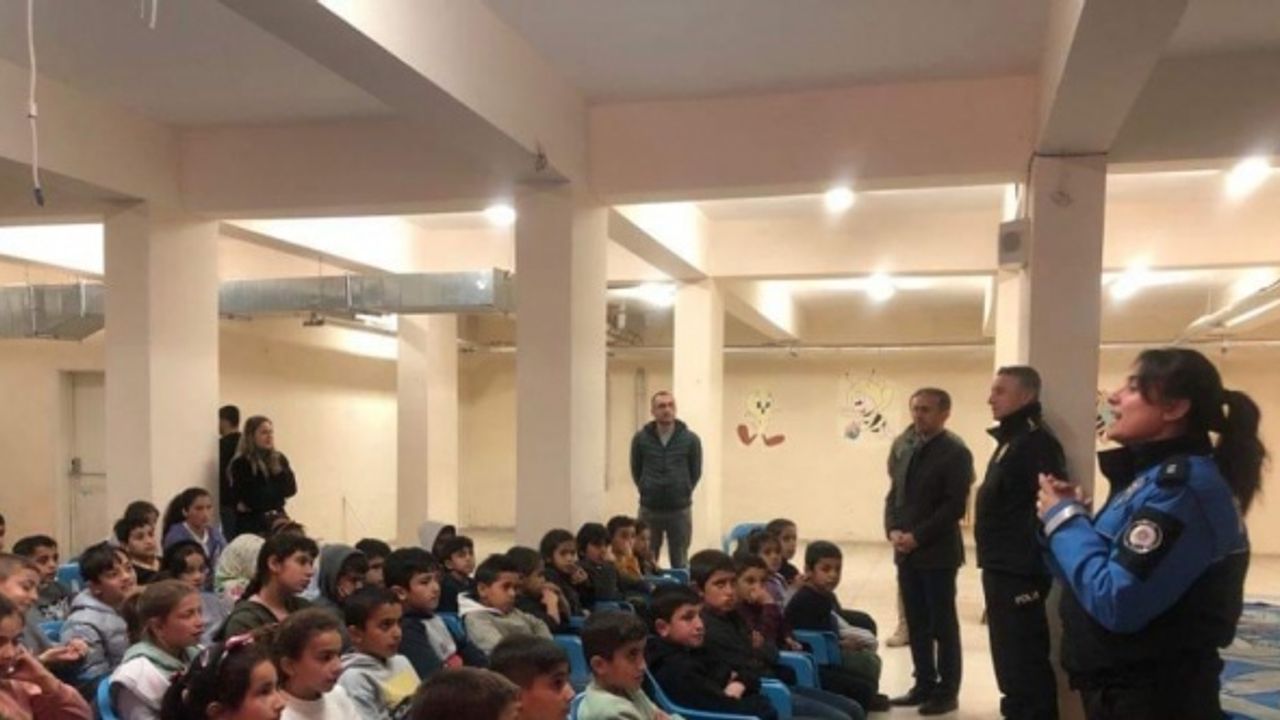 İdil'de polis anaokulu öğrencilerini genel güvenlik konusunda bilgilendirdi