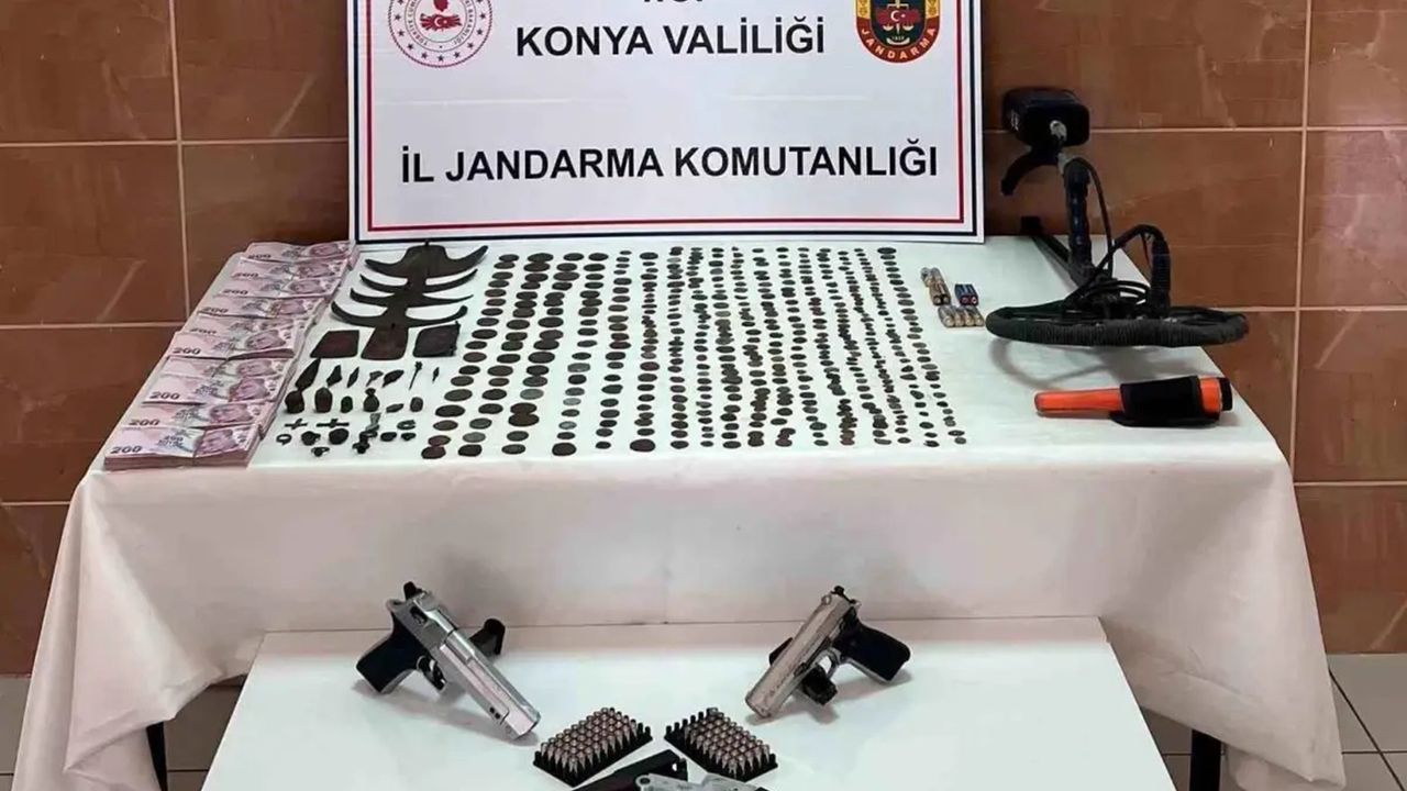 Konya'da tarihi eser operasyonu: 2 gözaltı