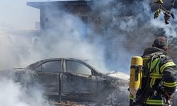 Adıyaman'da çıkan yangında ev ve otomobilde hasar oluştu