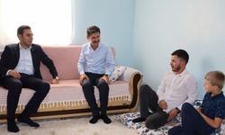 Kaymakam Uğuz'dan, PKK'lı teröristlerin katlettiği Fırat Sımpil'in ailesine ziyaret