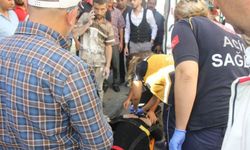 Kilis'te motosikletin çarptığı yaya yaralandı