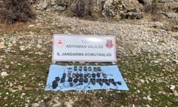 Adıyaman'da PKK'lı teröristlere ait haberleşme malzemeleri ele geçirildi