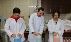 Batman Üniversitesinin sıvı sabununu öğrenciler üretiyor