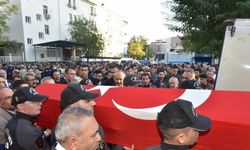 Batman'da vefat eden polis memuru törenle son yolculuğuna uğurlandı