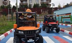 Siirt'te öğrencilere trafik parkında eğitim verildi