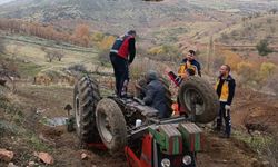 Adıyaman'da devrilen traktörün sürücüsü öldü