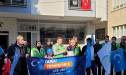 Çin'in Sincan Uygur Özerk Bölgesi politikaları Adıyaman'da protesto edildi