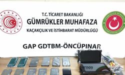 Kilis Öncüpınar Gümrük Kapısı'nda 12 cep telefonu ele geçirildi