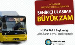 HÜDA PAR İl Başkanlığından ulaşım zam kararına tepki: Yapılacak zam kararı derhal iptal edilmeli!