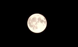 Ay’ın dolunay hali güzel görüntü oluşturdu