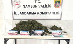 Samsun'da 5,5 kilogram kubar esrar ele geçirildi