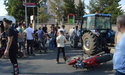 Siirt'te motosiklet ile traktör çarpıştı: 2 kişi yaralandı