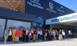 Kocaeli'de kadın muhtarların teleferik gezisi