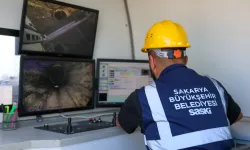 Sakarya'da robotlar kanalizasyon hattında