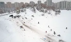 Kayseri Talas'ın Erciyes'inde kayak keyfi