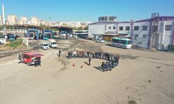 Şanlıurfa İtfaiyesi, ulaşım personellerine yangın eğitimi verdi