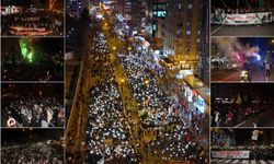 Diyarbakır'da halkın yoğun katılımıyla Gazze için yürüyüş düzenlendi