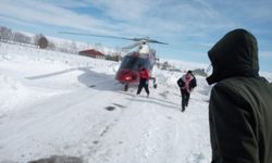 Bingöl'de rahatsızlanan KOAH hastası helikopterle Erzurum’a sevk edildi