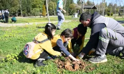 Kocaelili minikler, fidanları toprakla buluşturdu