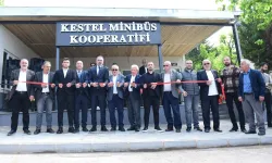 Bursa Kestel'de Minibüs Kooperatifi'nin yeri yenilendi