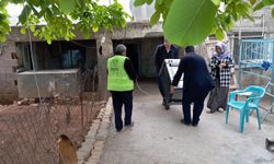 Karanlıkta kalan aileye Mardin Umut Kervanı'ndan yardım eli