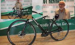 Adanalı hayırsever bisikletini Gazze’ye bağışladı