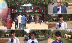 Çocuklar tatil gününde hayvanat bahçesine akın etti