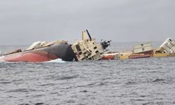 Konteyner gemisi “tehlikeli kargo” ile birlikte sulara gömüldü