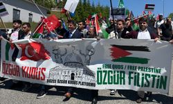 Üniversite öğrencilerinden Gazze'ye destek siyonist zulme sessizliğe tepki