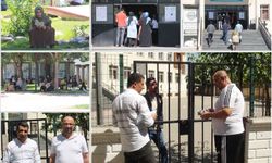 Batman'da sınava geç kalanlar içeri alınmadı