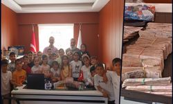 Sarayiçi İlkokulu öğrencileri 20 Gazzeli yetime sponsor oldu