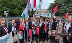 Türkiye öncülüğündeki uluslararası sendikalar BM önünde işgal soykırımını kınadı