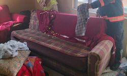 Adıyaman'da maddi hasarlı ev yangını meydana geldi