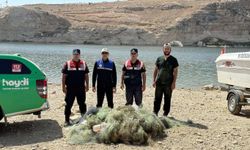 Batman'da 2 bin 900 metre uzunluğunda hayalet ağa el konuldu