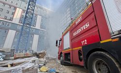 Eğitim ve Araştırma Hastanesi yanındaki KYK inşaatında yangın