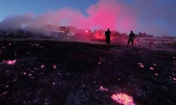 Malatya'da dağlık alanda yangın
